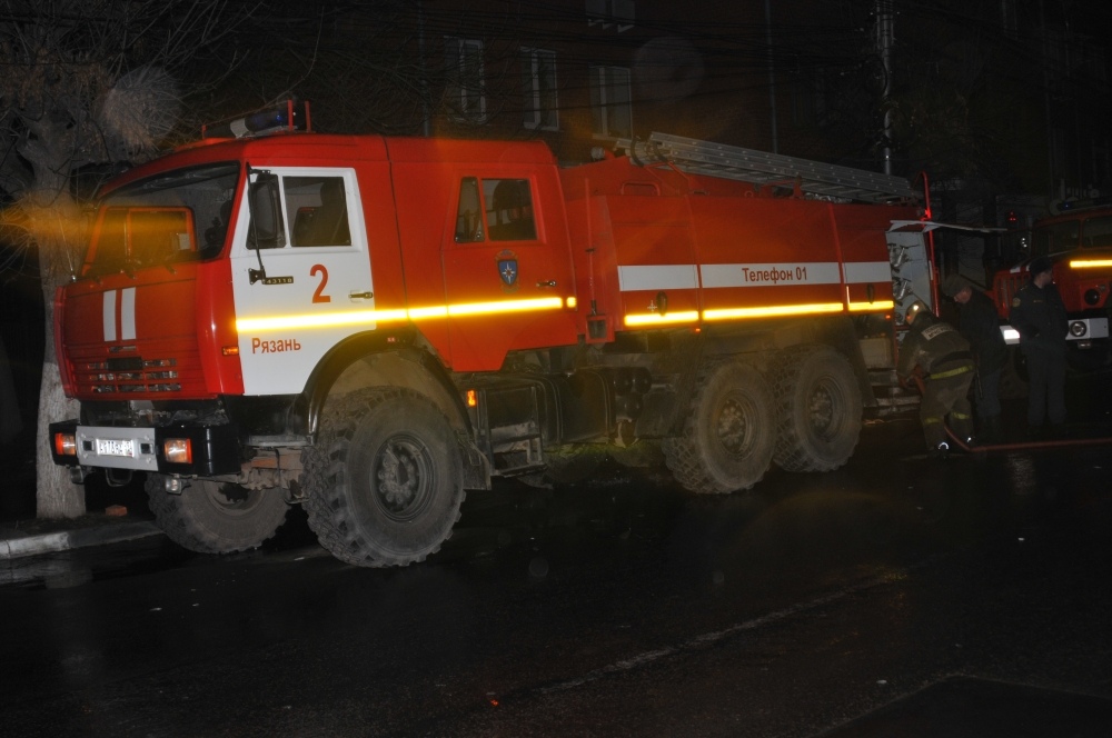 В Рыбновском районе на пожаре пострадали люди