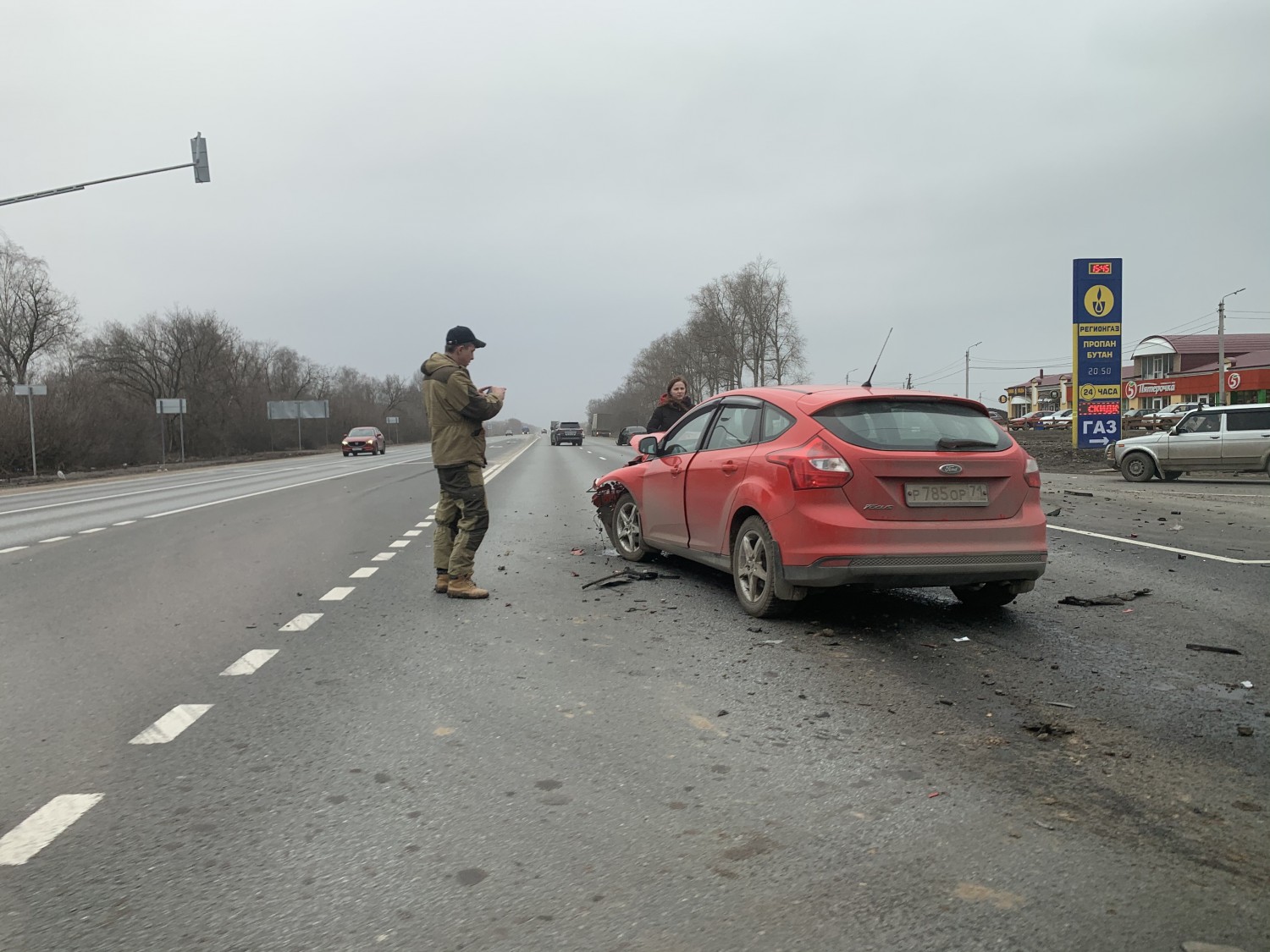 В Рыбновском районе столкнулось два автомобиля