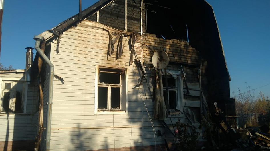 В Рыбновском районе сгорел дом. Погибли пенсионеры
