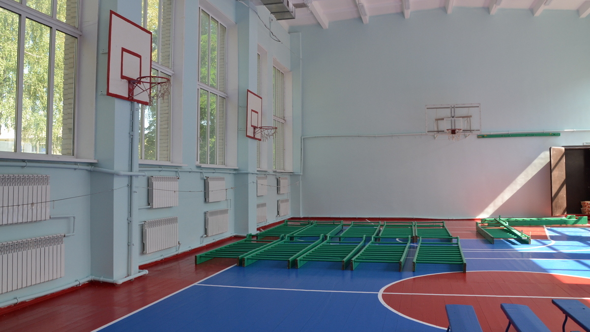 В Рыбновской школе №3 отремонтировали спортзал по нацпроекту