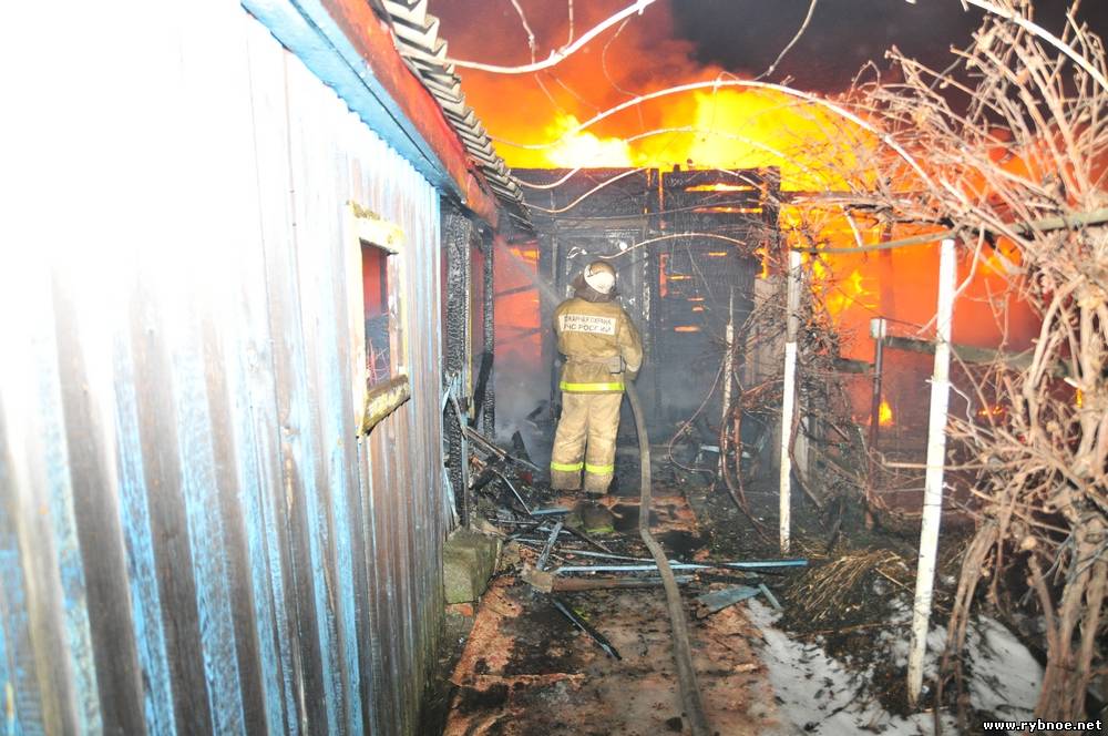 4 января в Ходынино сгорел деревянный дом