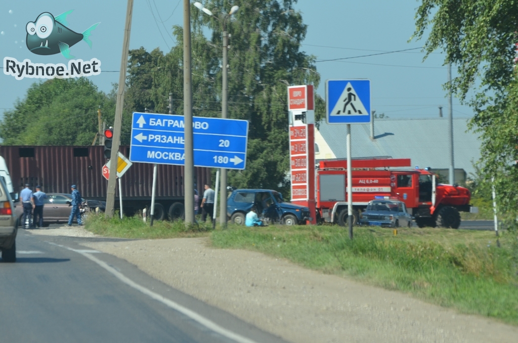 ДТП «Шкоды» и «Нивы» на трассе М5 в Рыбновском районе
