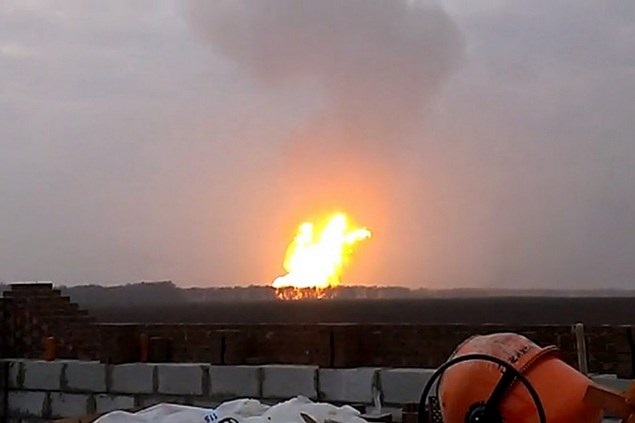 В Рязанской области взорвался газопровод