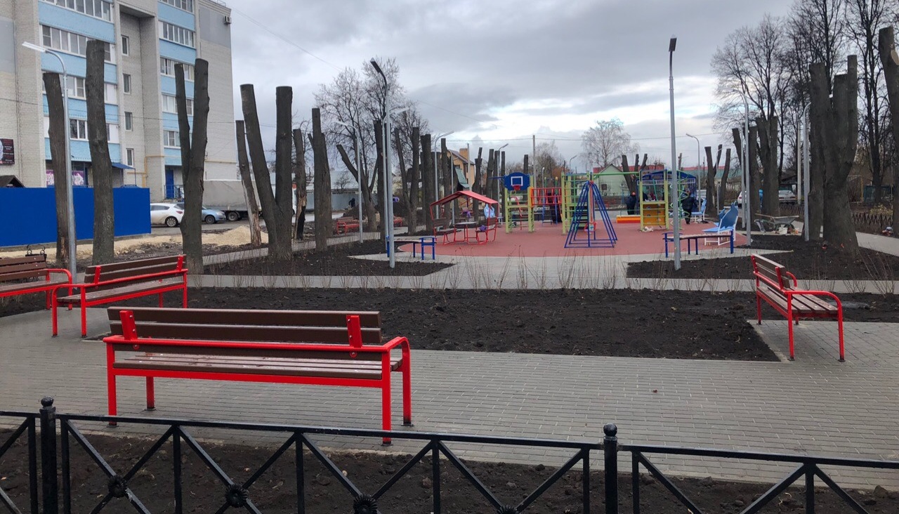 У Рыбновских депутатов снова есть вопросы по новому парку на ул. Мира