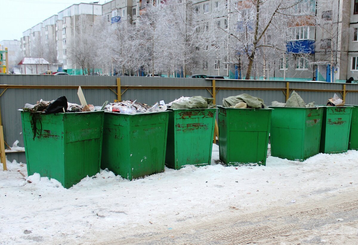 В Рыбновском районе трое злоумышленников похитили 7 мусорных контейнеров