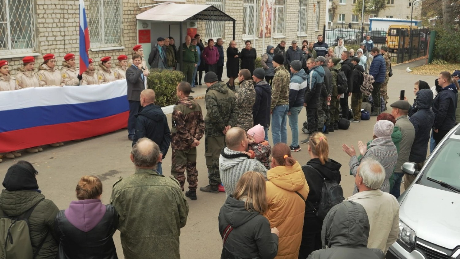 В Рыбновском районе состоялась очередная отправка мобилизованных