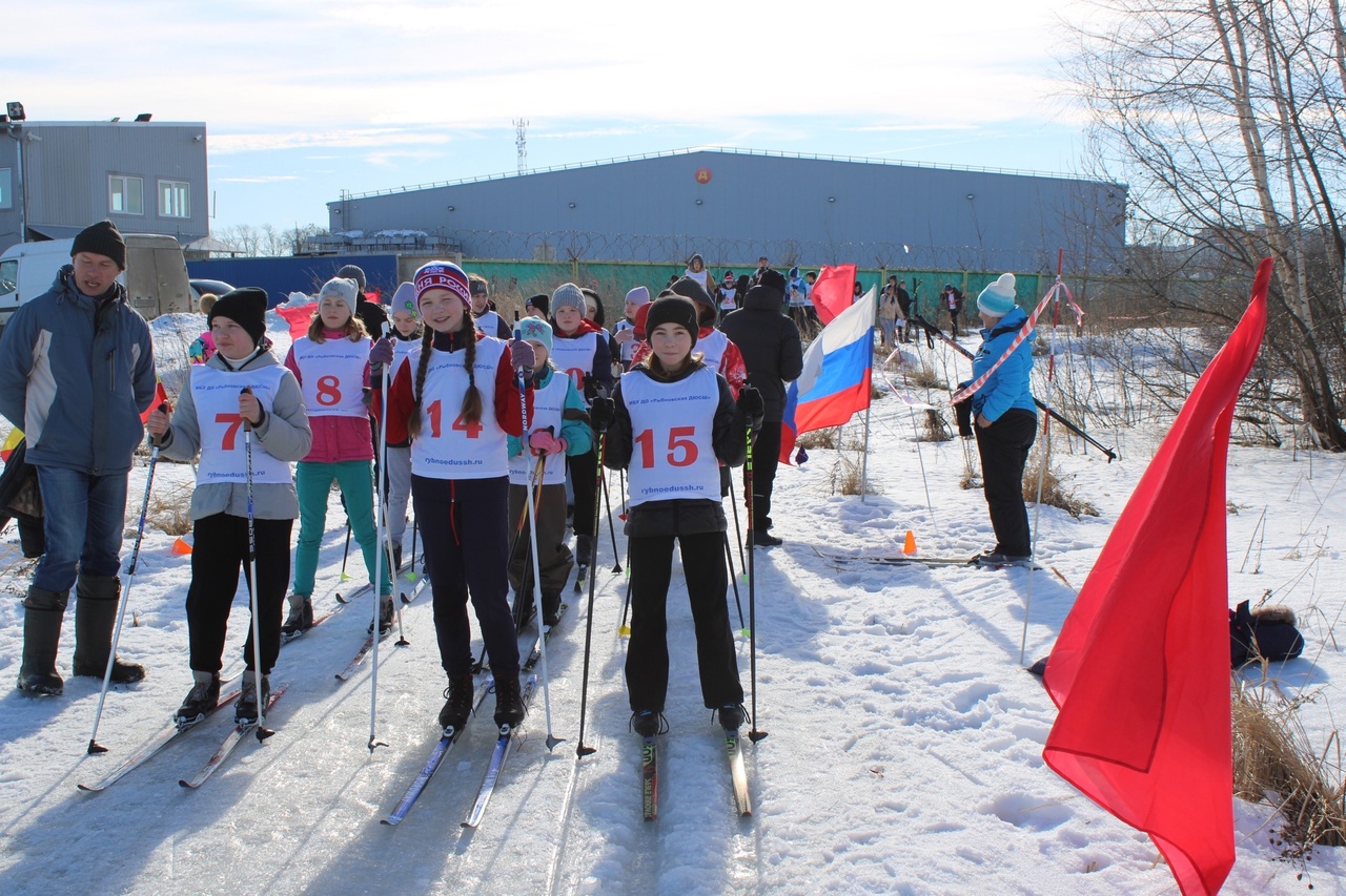 Состоялось первенство района по лыжам среди рыбновских школьников