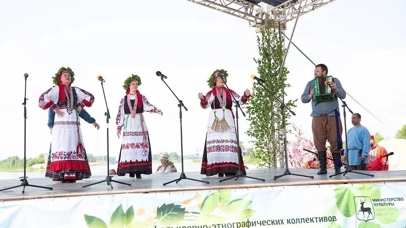 Рыбновцы выступили на фестивале фольклорно-этнографических коллективов «Зелёные Святки»
