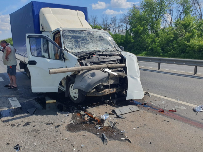 В Рыбновском районе в результате ДТП пострадал водитель «Газели»