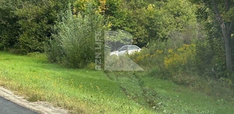 В Рыбновском районе в результате ДТП две машины оказались в кювете