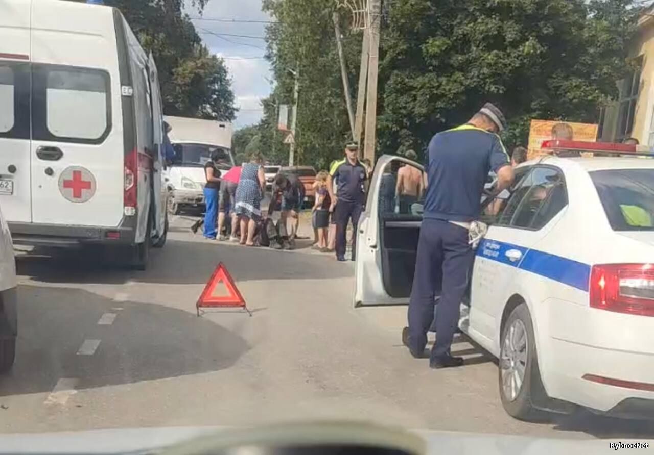 В центре Рыбного сбили мотоциклиста