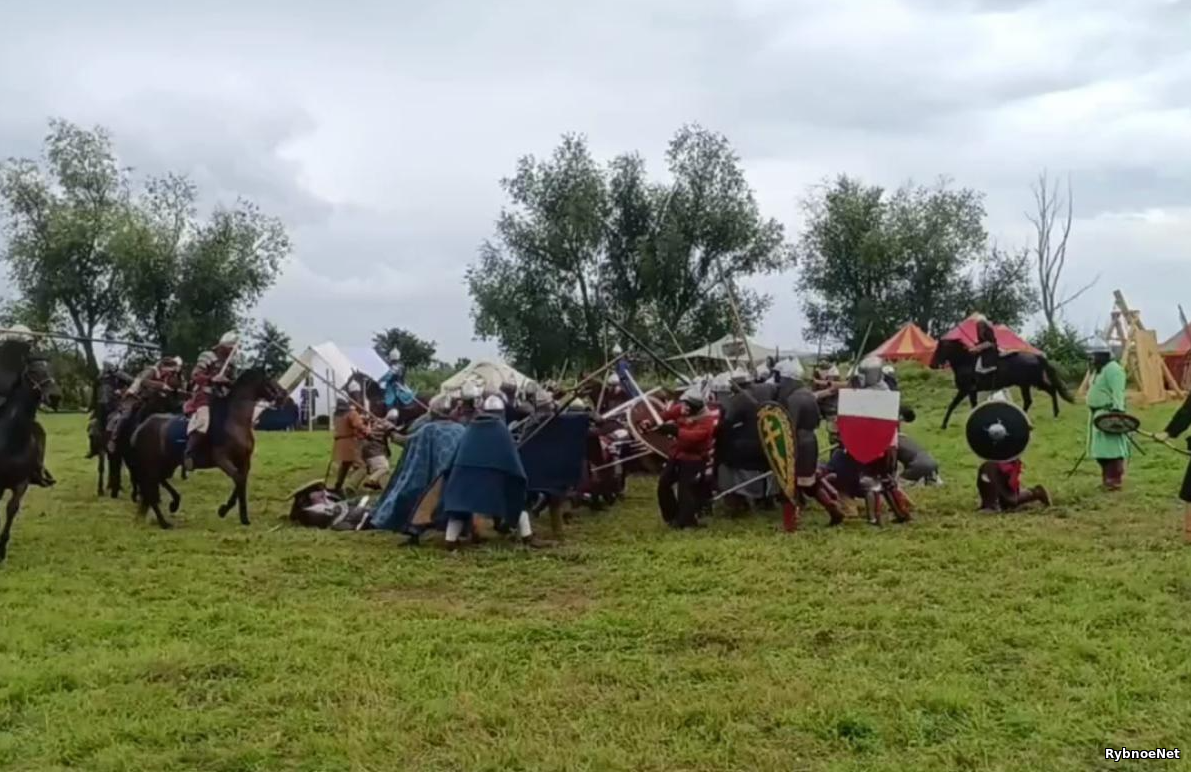 В Рыбновском районе прошёл фестиваль исторической реконструкции «Битва на Воже». Видео