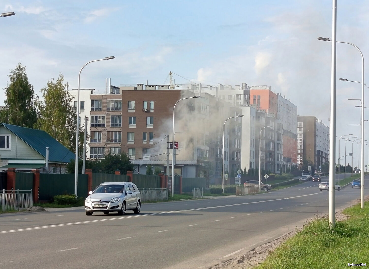 В Рыбном утром загорелось кафе «На углях»