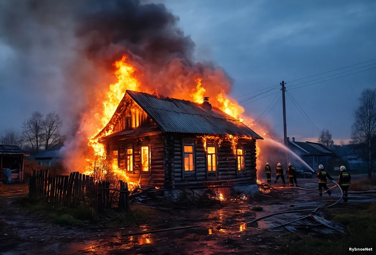 В селе Кузьминское сгорел жилой дом — пострадавших нет