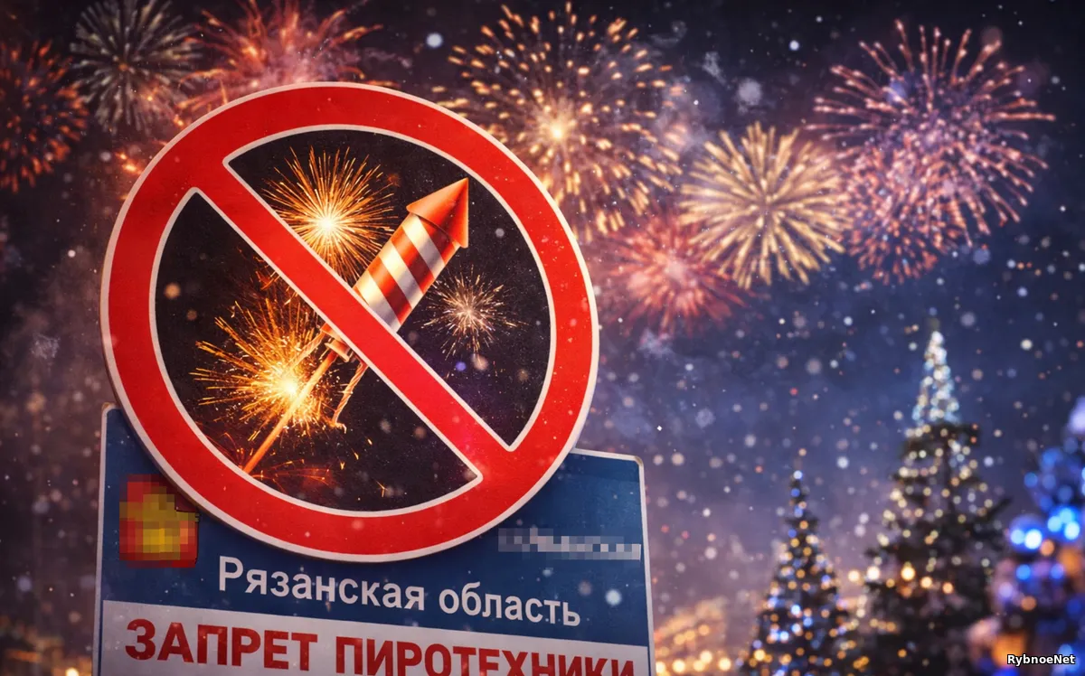 В Рязанской области запрет на использование салютов в новогодние праздники