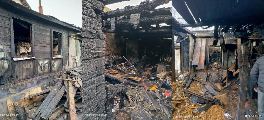 В Рыбном сгорел дом. Жительнице необходима помощь