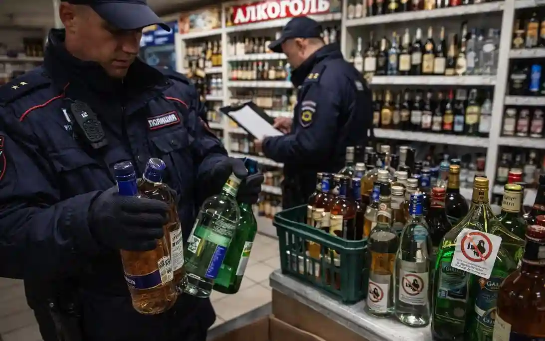 В Рыбном выявили нарушения продажи алкоголя во время рейда полиции