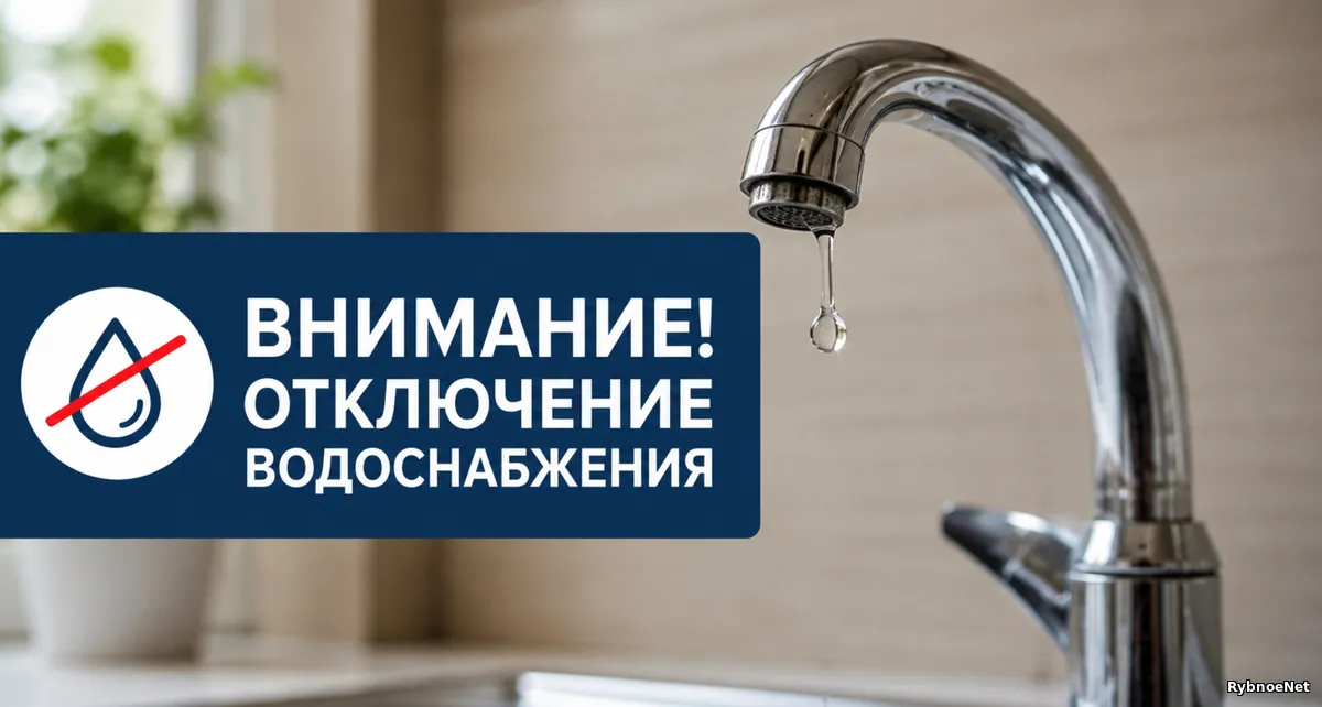 В Рыбном из-за аварии отключили воду на нескольких улицах