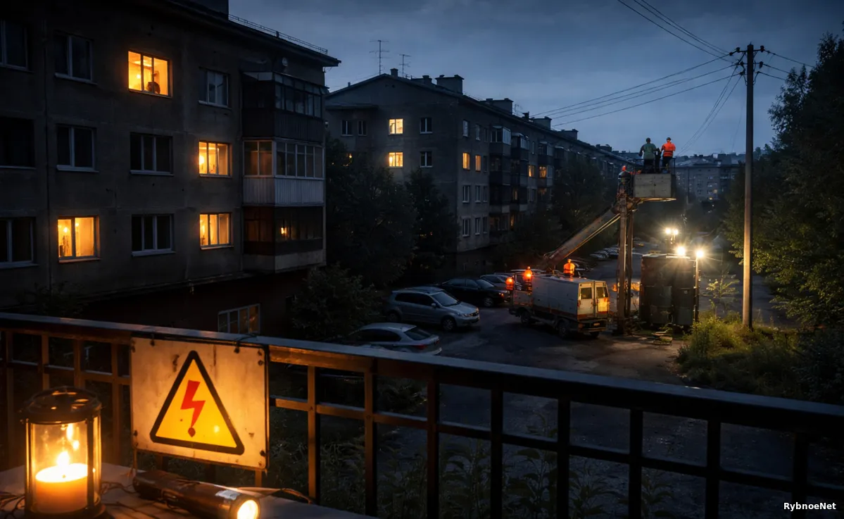 В Рыбном 1 апреля отключат электроэнергию на нескольких улицах