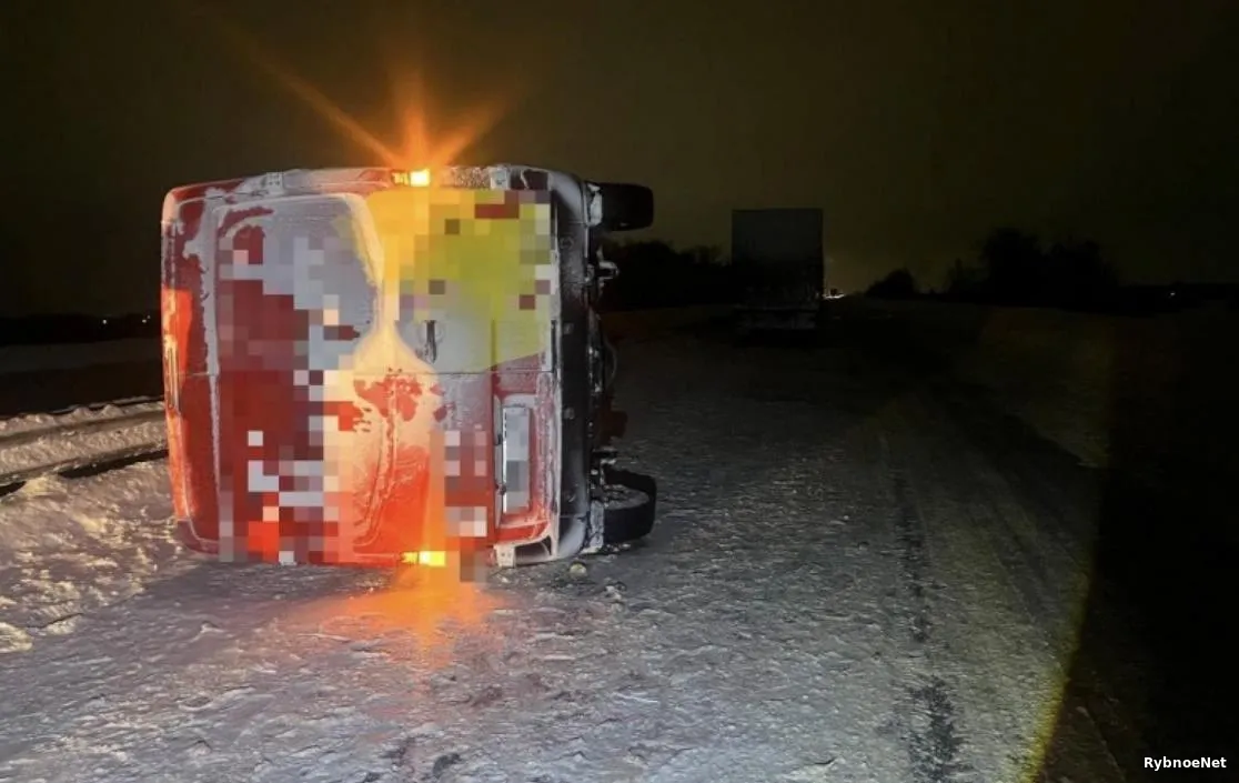 Две аварии за ночь на трассе М5 в Рыбновском районе во время метели