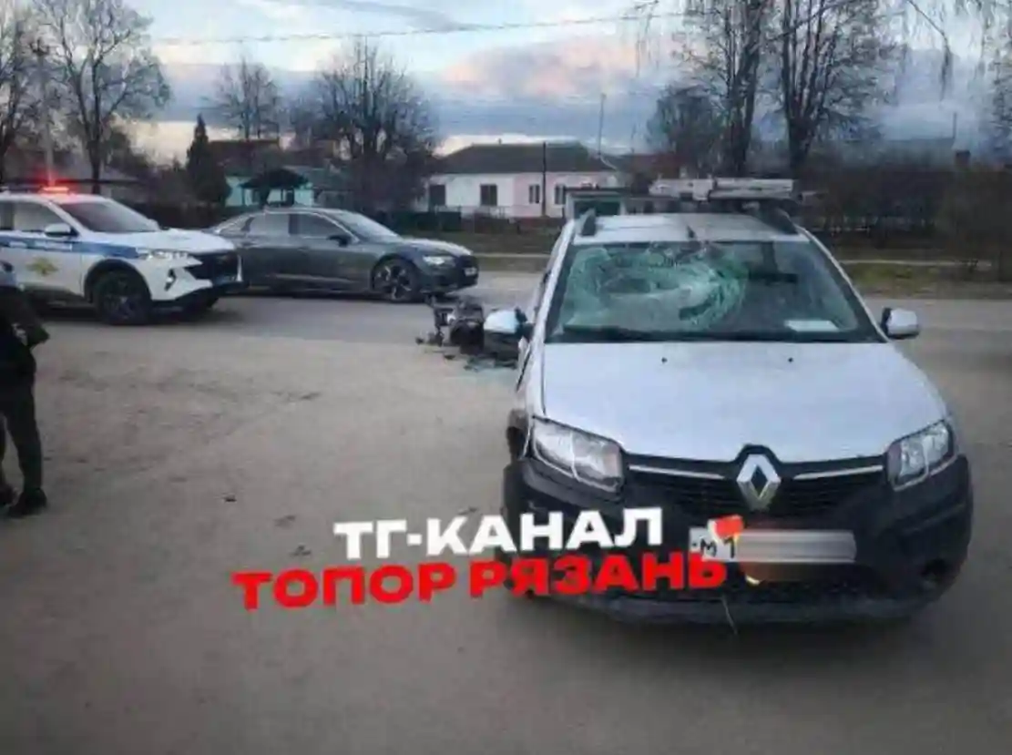 Подросток на питбайке попал в ДТП в Рыбновском районе