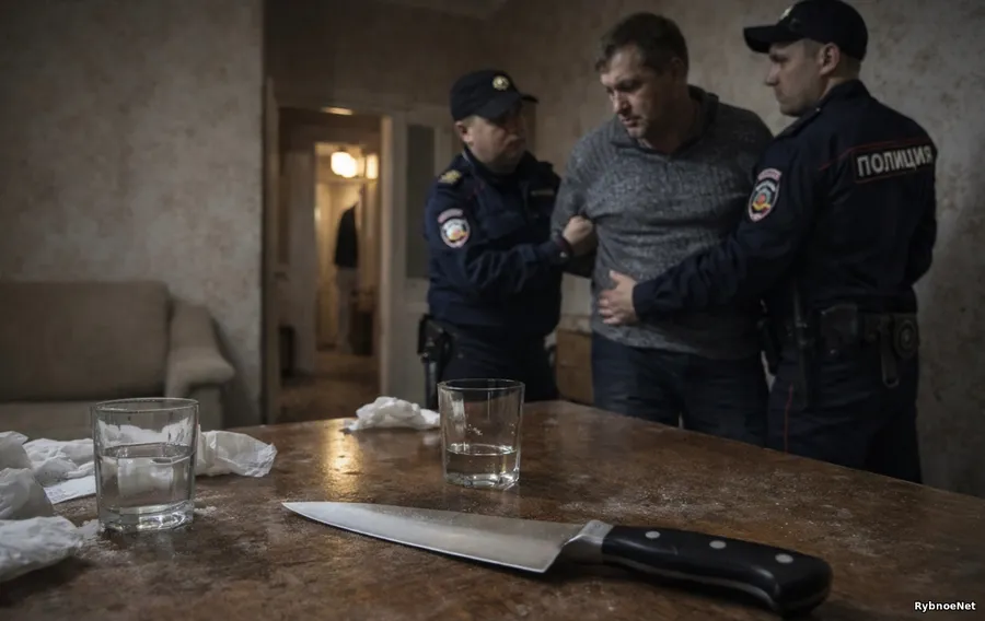 В Рыбном пьяная ссора друзей закончилась угрозой ножом