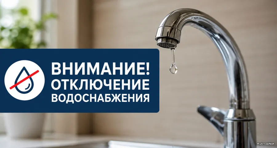 В Рыбном из-за аварии отключили воду на нескольких улицах