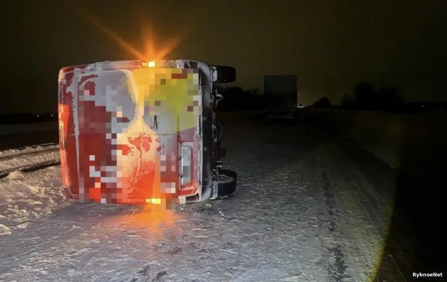 Две аварии за ночь на трассе М5 в Рыбновском районе во время метели